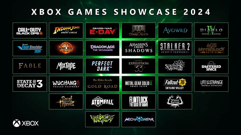 Xbox Games Showcase 2024 anuncios
