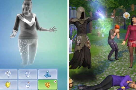 Los Sims 4 con fantasmas y estilos de duelo