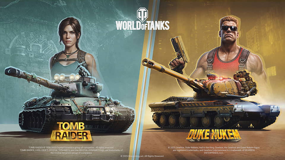 Lara Croft y Duke Nukem se unen a World of Tanks