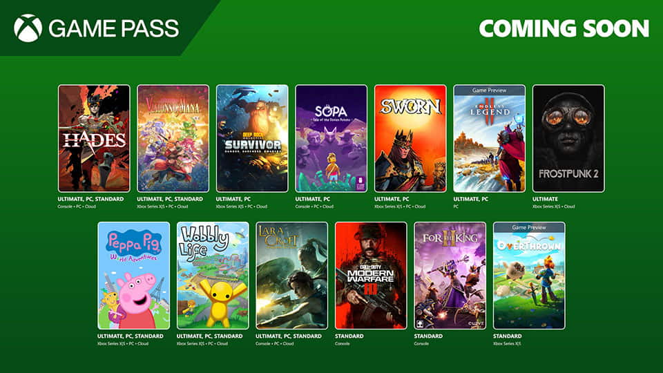Próximamente en Game Pass Próximamente en Game Pass
