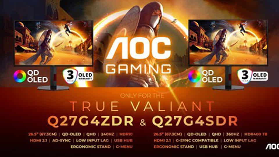 Los modelos AOC GAMING Q27G4ZDR y Q27G4SDR