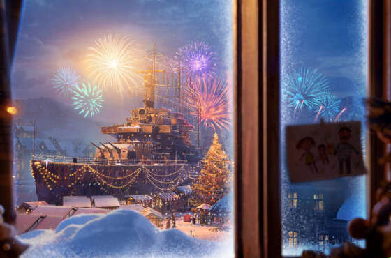 Celebra la temporada navideña para World of Warships