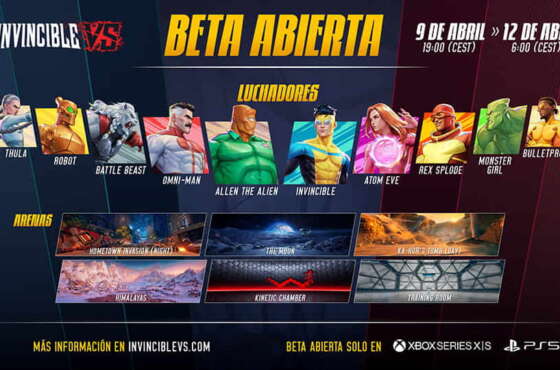 Llega la beta abierta global de Invincible VS
