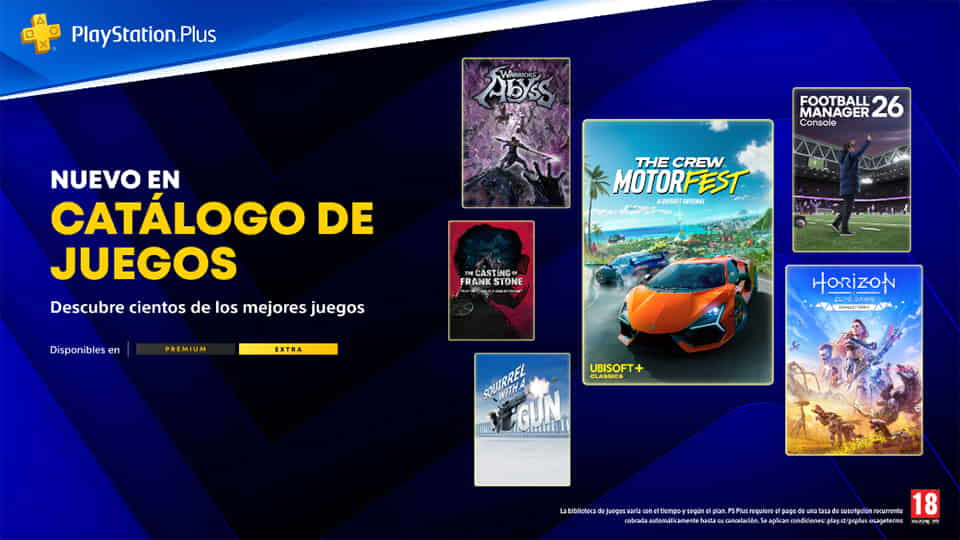 PlayStation Plus Abril