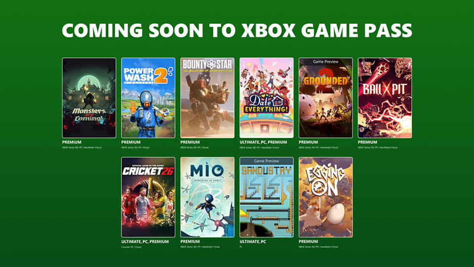 XBOX Game Pass 04.08 XBOX Game Pass 04.08